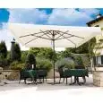 OMBRELLONE TELESCOPICO - MOD. LEONARDO TELESCOPIC 4X4 - TELAIO IN ALLUMINIO - DIMENSIONI cm L 400 x P 400 x 380 H