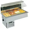 VASCA ESPOSITIVA DA INCASSO REFRIGERATA - MOD. MELODIA GN - PER PASTICCERIA O PIATTI PRONTI - CUPOLA E SCHIENALE A SPECCHIO- Temp. °C +4/+10 - ALIMENTAZIONE MONOFASE V 230/1/50 Hz - REFRIGERAZIONE STATICA - Gas refrigerante R290 - SBRINAMENTO AUTOMATICO A