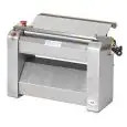 SFOGLIATRICE - MOD. SF400 - 1 COPPIA DI RULLI ACCIAIO INOX - DIM. RULLI cm 40 x Ø 5,5 - PULSANTIERA 24VOLT - POTENZA W 600 - ALIMENTAZIONE TRIFASE 400V/3/50HZ - DIMENSIONI cm L 64 x P 35 x 40 H - PESO Kg 38