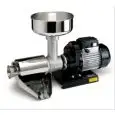 SPREMIPOMODORO ELETTRICO N. 5 - MOD. 9602 NSP + 8700 N - INVERSIONE DI MARCIA - PRODUZIONE Kg/h 150/350 - CONO FILTRO FORI 1,5 mm - POTENZA W 600 - ALIMENTAZIONE MONOFASE V230/50Hz - DIMENSIONI cm L 70 x P 35 x 42 H - PESO Kg 20 - NORMA CE