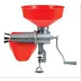 SPREMIPOMODORO MANUALE N. 5 - MOD. 8501 N - CORPO IN GHISA - IMBUTO E SGOCCIOLATOIO IN PLASTICA - CONO FILTRO IN ACCIAIO INOX AISI 304 - DIMENSIONI cm L 35 x P 55,5 x 48 H - PESO Kg 4,6 - NORMA CE