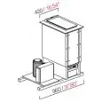 VASCA POZZETTI DA INCASSO PER GELATO E GRANITE CON RISERVA - MOD. PANORAMA2RIS - AD 1 TEMPERATURA - SEMILAVORATA DA PANNELLARE - REFRIGERAZIONE VENTILATA - ALIMENTAZIONE V 230/50Hz MONOFASE - N. 2 POZZETTI - CON UNITA' CONDENSATRICE INCORPORATA - DIM. Cm 