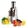 ESTRATTORE PER FRUTTA E VERDURA - MOD. ET2102 - ESTRAZIONE A FREDDO DI SUCCHI DI FRUTTA E VERDURA PER MANTENERE VITAMINE E PROPRIETA' NUTRITIVE - ESTRATTORE A BASSA VELOCITA' - N. 60 GIRI AL MINUTO - POTENZA W 240 - DIM. Cm L 21 x P 25 x 49 h - NORMA CE