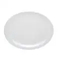 Vassoio Ovale Bianco in Melamina - MEDRI Linea MELAMINA - Codice D076 - Dimensioni cm 35.5x28 - Imballo confezione da n. 18 Unità