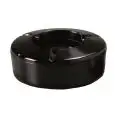 Posacenere Antivento Nero in Melamina - MEDRI Linea MELAMINA - Codice V22 - Diametro 12,5 cm - Altezza cm 4 - Imballo confezione da n. 18 Unità