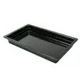 Vasca Gastronorm Nero in Melamina - MEDRI Linea MELAMINA - Codice GN1/1D - Dimensioni cm 53X32.5 - Altezza cm 65 - Imballo confezione da n. 3 Unità