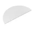 Piatto Mezzaluna Bianco in Melamina - MEDRI Linea MELAMINA - Codice HP2118BY - Dimensioni cm 46x23 - Imballo confezione da n. 4 Unità