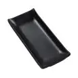 Piatto Rettangolare Nero in Melamina - MEDRI Linea MELAMINA - Codice W19-W20 - Dimensioni cm 23x10 - Imballo confezione da n. 18 Unità