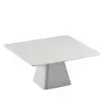 Alzata Quadra Bianco in Melamina - MEDRI Linea MELAMINA - Codice HP6951 - Dimensioni cm 30x30 - Altezza cm 145 - Imballo confezione da n. 4 Unità