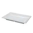 Vassoio Rettangolare Bianco in Melamina - MEDRI Linea MELAMINA - Codice HP9017 - Dimensioni cm 40.5x27.5 - Altezza cm 5 - Imballo confezione da n. 4 Unità