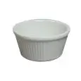 Stampo Ramequin Bianco in Melamina - MEDRI Linea MELAMINA - Codice B3103 - Diametro 8 cm - Imballo confezione da n. 1 Unità