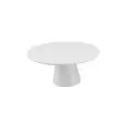Alzata Tonda Bianco in Melamina - MEDRI Linea MELAMINA - Codice HP6953 - Diametro 30 cm - Altezza cm 14 - Imballo confezione da n. 1 Unità