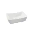 Insalatiera Rettangolare Bianco in Melamina - MEDRI Linea MELAMINA - Codice 3312W - Dimensioni cm 32x26 - Altezza cm 10 - Imballo confezione da n. 6 Unità