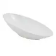 Ciotola Ovale Obliqua Bianco in Melamina - MEDRI Linea MELAMINA - Codice HB798 - Dimensioni cm 51x25 - Altezza cm 15 - Imballo confezione da n. 1 Unità