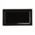 Vassoio Rettangolare Nero in Melamina - MEDRI Linea MELAMINA - Codice H2624 - Dimensioni cm 49.5x27.3 - Altezza cm 5 - Imballo confezione da n. 1 Unità