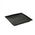 Piatto Quadro Nero in Melamina - MEDRI Linea MELAMINA - Codice YML-0280P - Dimensioni cm 20x20 - Imballo confezione da n. 12 Unità