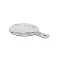 Tagliere Tondo Con Manico in Melamina - MEDRI Linea MELAMINA MARMO - Codice YML18634 - Diametro 32 cm - Imballo confezione da n. 12 Unità