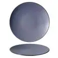 Piatto Piano Coupe Grey/Black in Melamina - MEDRI Linea MELAMINA BICOLOR - Codice YML-126 - Diametro 30 cm - Imballo confezione da n. 12 Unità