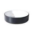 Coppa White/Black in Melamina - MEDRI Linea MELAMINA BICOLOR - Codice YML-M64 - Diametro 15 cm - Altezza 5 - Imballo confezione da n. 12 Unità