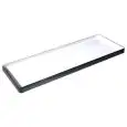 Piatto Rettangolare White/Black in Melamina - MEDRI Linea MELAMINA BICOLOR - Codice YML-P200 - Dimensioni cm 50x18 - Imballo confezione da n. 9 Unità