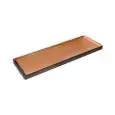 Piatto Rettangolare Brown/Black in Melamina - MEDRI Linea MELAMINA BICOLOR - Codice YML-P133 - Dimensioni cm 33x15 - Imballo confezione da n. 9 Unità