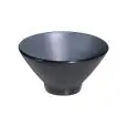 Coppetta Conica Grey/Black in Melamina - MEDRI Linea MELAMINA BICOLOR - Codice YML-V61 - Diametro 15 cm - Altezza 8 - Imballo confezione da n. 12 Unità