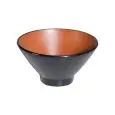 Coppetta Conica Brown/Black in Melamina - MEDRI Linea MELAMINA BICOLOR - Codice YML-V61 - Diametro 15 cm - Altezza  8 - Imballo confezione da n. 12 Unità