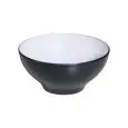 Coppa Bombata White/Black in Melamina - MEDRI Linea MELAMINA BICOLOR - Codice YML-B652 - Diametro 165 cm - Altezza  8 - Imballo confezione da n. 12 Unità