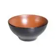 Coppa Bombata Brown/Black in Melamina - MEDRI Linea MELAMINA BICOLOR - Codice YML-B652 - Diametro 165 cm - Altezza  8 - Imballo confezione da n. 12 Unità