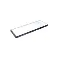 Piatto Rettangolare White/Black in Melamina - MEDRI Linea MELAMINA BICOLOR - Codice YML-101 - Dimensioni cm 25x12 - Imballo confezione da n. 12 Unità