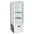 ESPOSITORE REFRIGERATO VERTICALE - VETRO SU 4 LATI - Mod. G-LSC235 - VENTILATO - CAPACITA' Lt 235 - TEMPERATURA +2°/+8°C - Dim. cm L 51,5 x P 48,5 x h 169,5 - Norma CE
