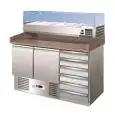 Banco pizza refrigerato in acciaio inox Forcar G-S903PZCAS