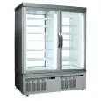 VETRINA REFRIGERATA PER PASTICCERIA E GELATERIA - MOD. TEK/50 - STRUTTURA ESTERNA IN ALLUMINIO ANODIZZATO - VETRO BASSO EMISSIVO - TEMP. °C -15/-25; +2/+10 - DUE SCOMPARTI SEPARATI - ALIMENTAZIONE MONOFASE - REFRIGERAZIONE STATICA - VETRO ESPOSITIVO A SCE