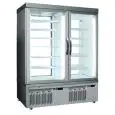 VETRINA REFRIGERATA PER PASTICCERIA E GELATERIA - MOD. TEK/49 - STRUTTURA ESTERNA IN ALLUMINIO ANODIZZATO - VETRO BASSO EMISSIVO - TEMP. °C -15/-25 - DUE SCOMPARTI SEPARATI - ALIMENTAZIONE MONOFASE - REFRIGERAZIONE STATICA - VETRO ESPOSITIVO A SCELTA SU 1