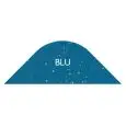 COLORE VASSOIO BLU GLITTERATO