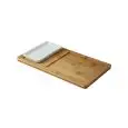 Vassoio Rettangolare Con Ciotola  in Bamboo - MEDRI - Codice MB3051 - Dimensioni cm 36x18 - Imballo confezione da n. 1 Unità
