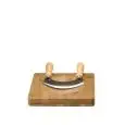 Tagliere Quadro Con Mezzaluna  in Bamboo - MEDRI - Codice MB3121 - Dimensioni cm 20 - Imballo confezione da n. 1 Unità