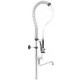 GRUPPO DOCCIA SENZA MISCELATORE  Mod. 00981125 - Con rubinetto - Colore nero - Altezza cm 120 - Pressione massima di lavoro: 5 bar