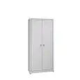 Armadio spogliatoio ZINCOPLASTIFICATO - N.2 POSTI - n.2 ante a battente - Dim cm L80 x P40 x h180