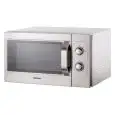FORNO A MICROONDE INOX - MOD. CM1099A - COMANDI MANUALI - STRUTTURA E CAMERA IN ACCIAIO INOX - CAPACITA' CAMERA DI COTTURA Lt. 26 - POTENZA RESA W 1100 - ALIMENTAZIONE MONOFASE 230V - DIMENSIONI cm. L 51,7 x P 41,2 x 29,7 h