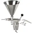 DOSATRICE E RIEMPITRICE MANUALE - Mod DOSIMINI - Stantuffo in acciaio inox - Capacità tramoggia lt. 3 - Dose da 1 a 12 grammi - Dimensioni cm L 25 X P 20 X H 44 - Norma CE