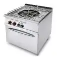 Paellero a gas 1 fuoco con forno a gas Allforfood PAF/98G linea ELLE