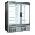 VETRINA REFRIGERATA PER PASTICCERIA E GELATERIA - MOD. TEK/52 - STRUTTURA ESTERNA IN ALLUMINIO ANODIZZATO - VETRO BASSO EMISSIVO - TEMP. °C +5/-25 - DUE SCOMPARTI SEPARATI - ALIMENTAZIONE MONOFASE - REFRIGERAZIONE VENTILATA - VETRO ESPOSITIVO A SCELTA SU 