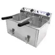 Friggitrice elettrica professionale da banco Allforfood FR10+10
