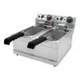 Friggitrice elettrica professionale da banco Allforfood FB4+4