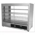 VETRINA CALDA - Mod. DH 580 - Struttura in acciaio inox - Vetro scorrevole su un lato - N. 4 piani - Potenza kW 1 - Alimentazione monofase - Dimensioni cm L 64 x P 36 x 53h - Norma CE