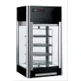 VETRINA CALDA - Mod. VRC 108 - Struttura autorotante con n. 4 piani ø 36 - Capacità lt 108 - Illuminazione a led - Potenza W 1200 - Alimentazione monofase - Dimensioni cm L 47 x P 47 x 87h - Norma CE