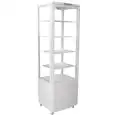 ESPOSITORE VETRINA REFRIGERATA VERTICALE PER BIBITE - Mod. VRN 235 BIANCA - Vetri temperati - N. 4 ripiani - Temperatura 0/+12 °C - Capacità lt 235 - Refrigerazione ventilata - Potenza W 250 - Alimentazione monofase - Dimensioni cm L 51,5 x P 48,5 x 169,5