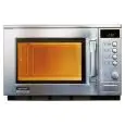 FORNO A MICROONDE inox con comandi manuali - Mod. R2AM - Piatto in ceramica - Doppio magnetron - Capacità camera di cottura lt. 20 - Potenza resa W 1500/1800/2100 (in base al modello) - Alimentazione 230V monofase - Norma CE