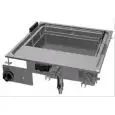 FRIGGITRICE ELETTRICA DA INCASSO - MOD. F23D-66ET - N. 1 vasca LT. 23 - Produzione patate: 20 Kg/h - Alimentazione trifase 400V/3N - Potenza kW 14,3 - Dimensioni: cm. L 60 x P 60 x H 39 - Norma CE